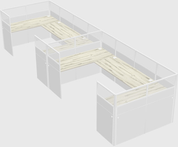 Cabine en u