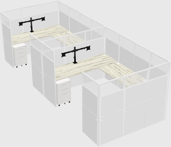 Cabine en u