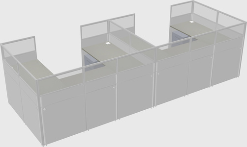Cabine en u
