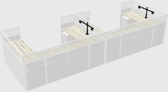 Cabine en u
