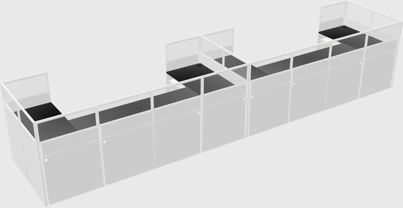 Cabine en u