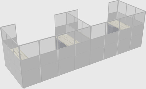 Cabine en u