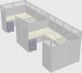 Cabine en u