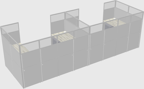 Cabine en u