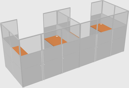 Cabine en u