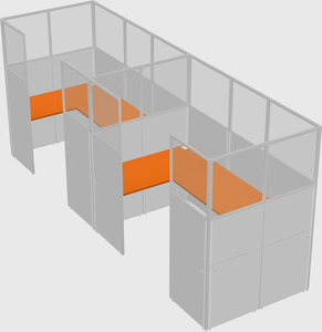 Cabine en u