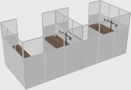 Cabine en u