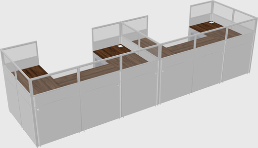 Cabine en u