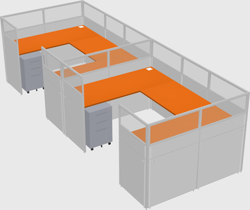 Cabine en u