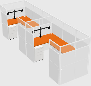 Cabine en u