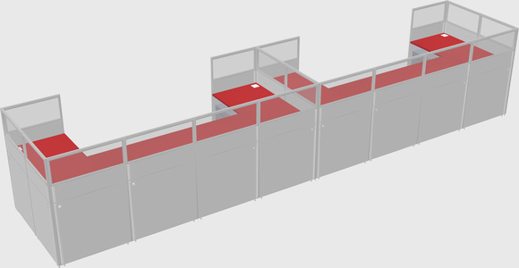 Cabine en u