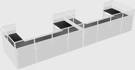 Cabine en u