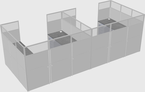 Cabine en u