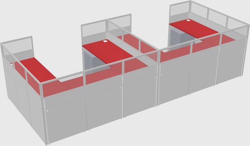 Cabine en u