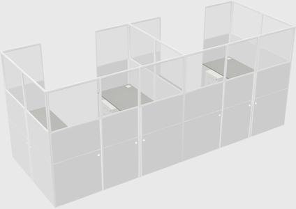 Cabine en u