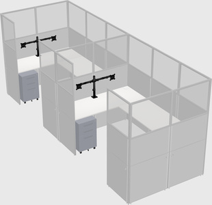 Cabine en u