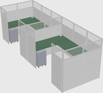 Cabine en u