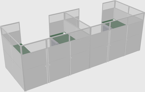 Cabine en u