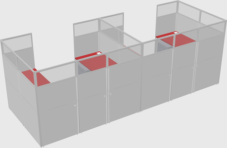 Cabine en u