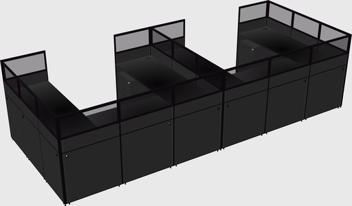 Cabine en u
