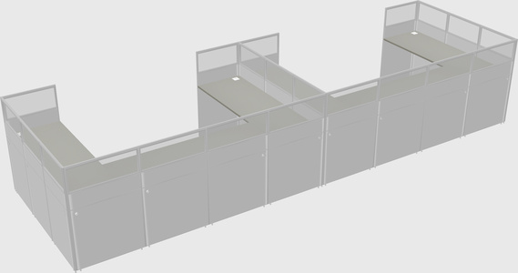 Cabine en u
