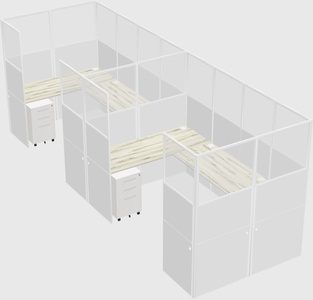 Cabine en u
