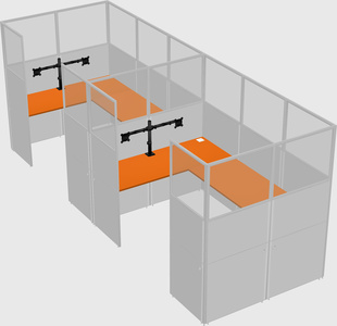 Cabine en u