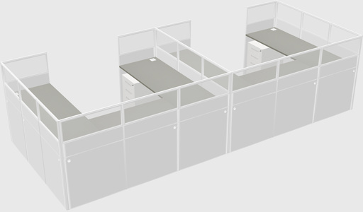 Cabine en u