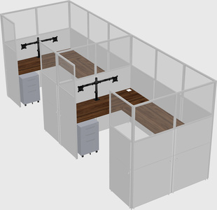 Cabine en u