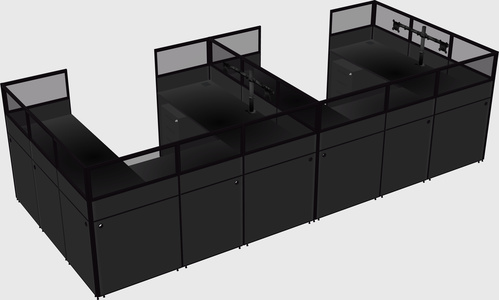 Cabine en u