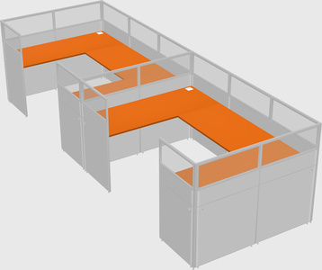 Cabine en u