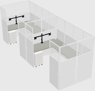Cabine en u