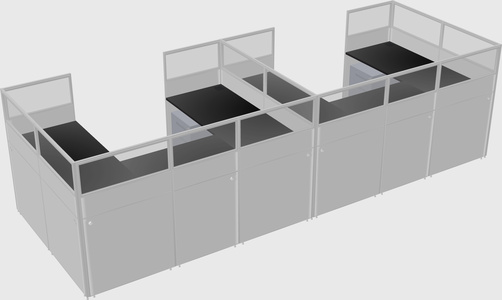 Cabine en u