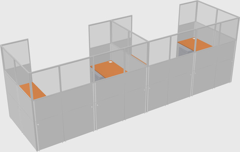Cabine en u