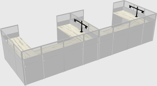 Cabine en u