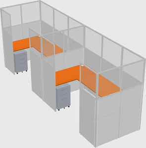 Cabine en u
