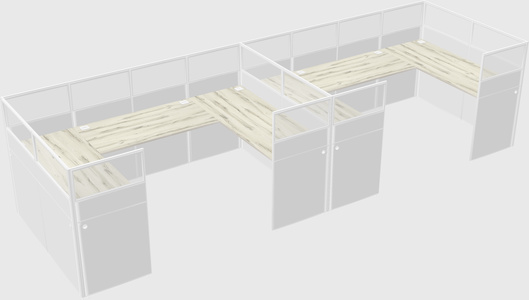 Cabine en u