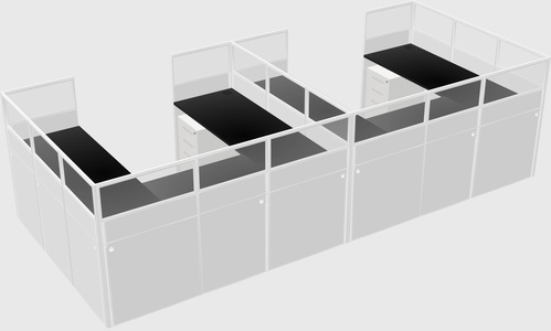 Cabine en u