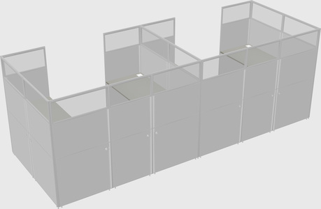 Cabine en u