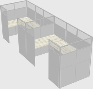 Cabine en u
