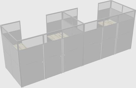 Cabine en u