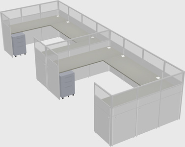 Cabine en u