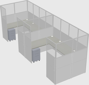 Cabine en u