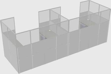Cabine en u