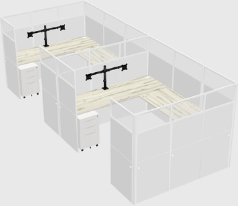 Cabine en u