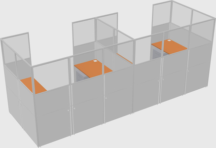 Cabine en u