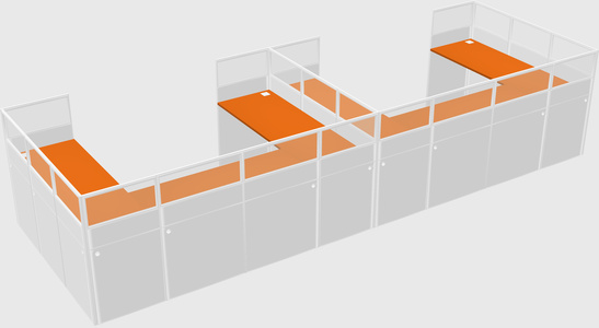 Cabine en u
