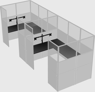 Cabine en u