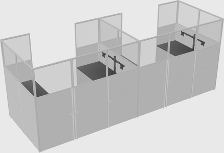 Cabine en u