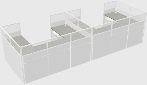 Cabine en u